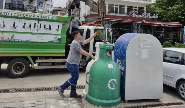 Çınarcık’ta Cam Atıklar Ekonomiye Kazandırılıyor