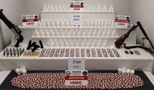 Yalova Merkezli Dev Madde Operasyonu