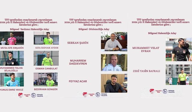 Aday Hakem ve Gözlemcilerimiz Belli Oldu