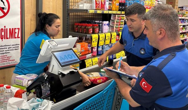 Termal Zabıtası Marketleri Denetledi