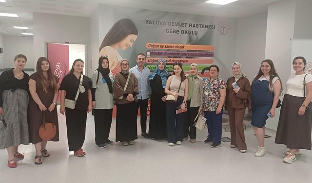 Yalova Eğitim ve Araştırma Hastanesi Gebe Okulu’nda 3. Tur Eğitim Tamamlandı
