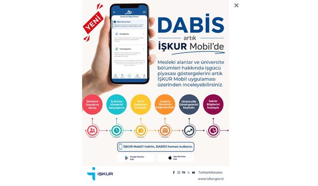 DABİS Artık İŞKUR Mobil'de