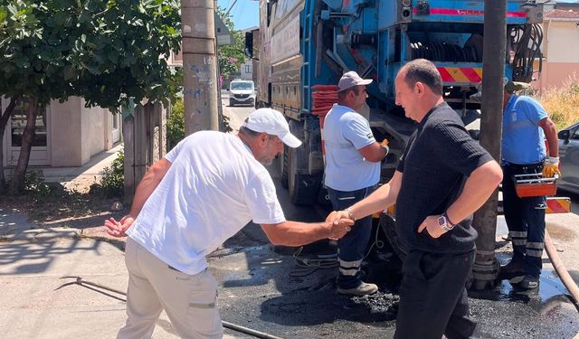 Çiftlikköy’de Ana Hat Temizliklerine İSKİ Desteği