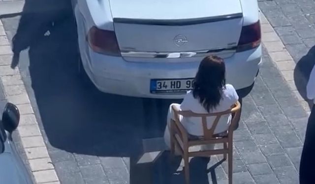 Yalova’da Tuhaf Olay! Sandalyeye Oturarak Park Etmesini Engelledi