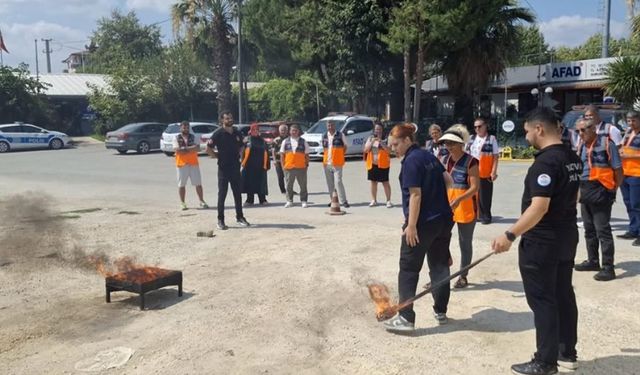 Yalova’da AFAD Gönüllülerine Yangın Eğitimi