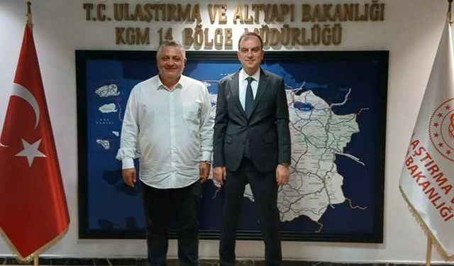 Gürel, Karayolları Bölge Müdürü Güneş ile Ulaşımı Görüştü