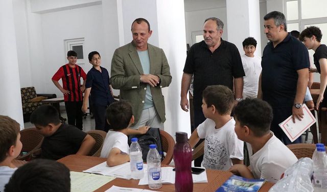Başkan Yele Yaz Kur’an Kursu Öğrencileriyle Buluştu