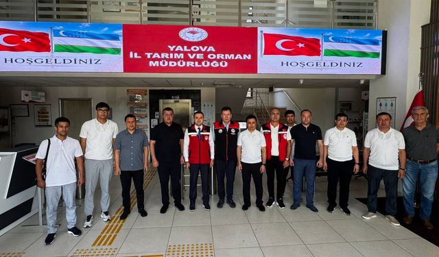 Özbekistan Heyeti, Yalova İl Tarım ve Orman Müdürlüğü’nü ziyaret etti
