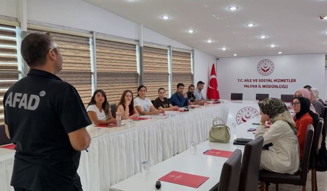 Yalova’da Personele Afet Eğitimi