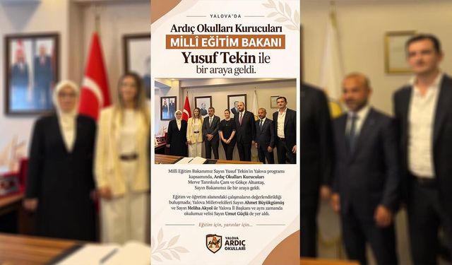 Bakan Tekin, Ardıç Okulları'nı Kabul Etti