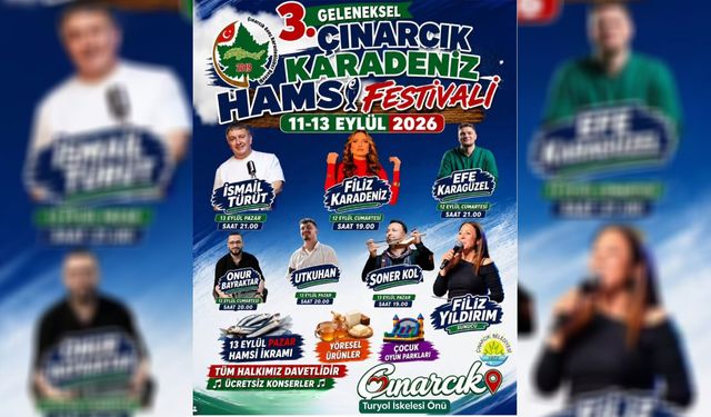 Çınarcık’ta Hamsi Festivali Coşkusu Başlıyor