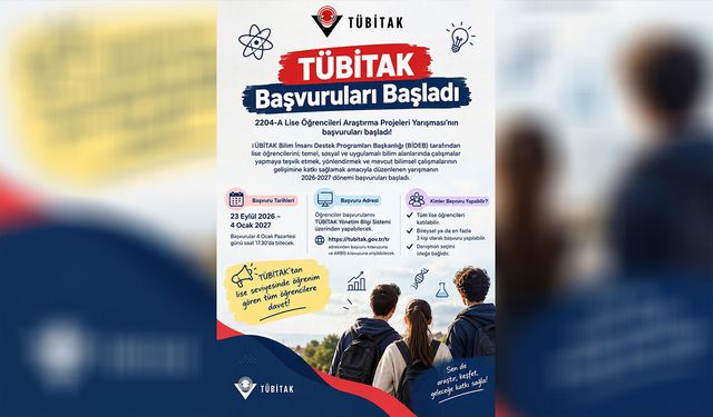 TÜBİTAK Başvuruları Başladı