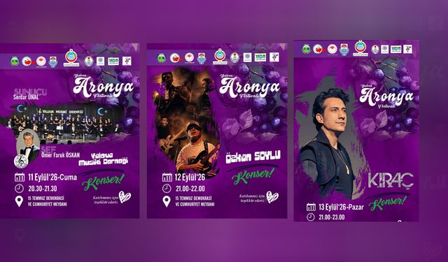 Yalova Aronya Festivali Başlıyor