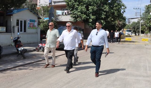 Gürel, Dere Mahallesi’ndeki Çalışmaları Yerinde İnceledi