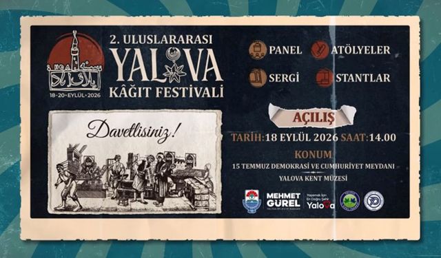 2. Uluslararası Yalova Kağıt Festivali Başlıyor