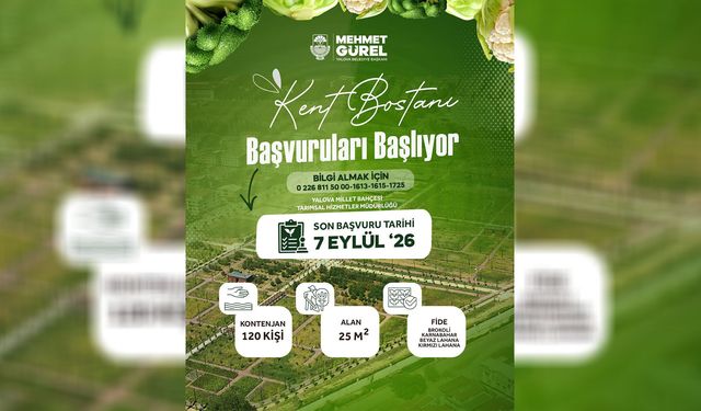 Yalova’da Kent Bostanı Heyecanı