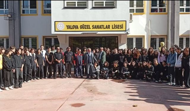 Yalova Güzel Sanatlar Lisesi Öğrencilerine Afet Farkındalığı Eğitimi