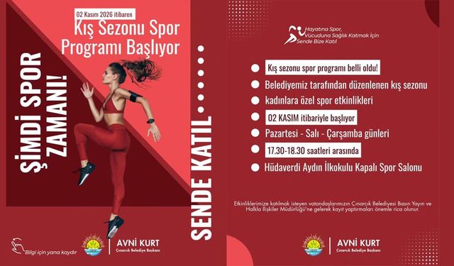 Çınarcık Belediyesi’nden Kadınlara Özel Kış Spor Programı