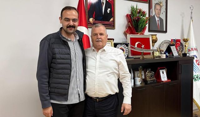 Eski Armutlu Kaymakamından Cengiz Arslan’a Ziyaret