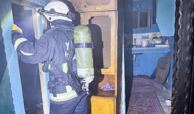 Müstakil Evde Yangına Ekiplerden Hızlı Müdahale