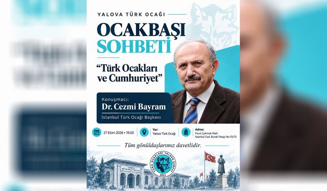 Yalova Türk Ocağı’nda Cumhuriyet Buluşması
