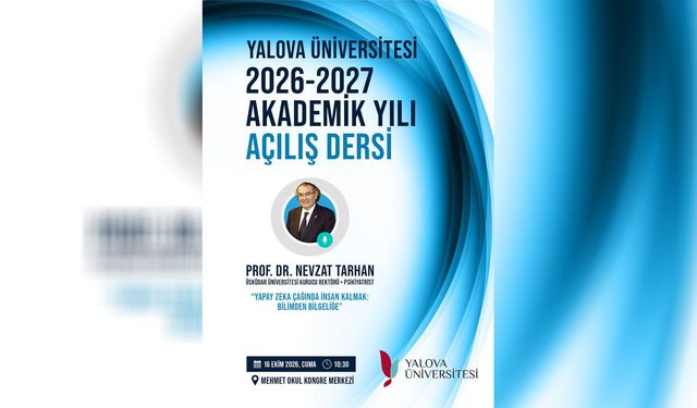 Yalova Üniversitesi’nde Açılış Dersi Nevzat Tarhan’dan