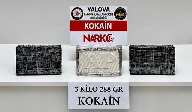 Yalova’da 3 Kilo 288 Gram Kokain Ele Geçirildi