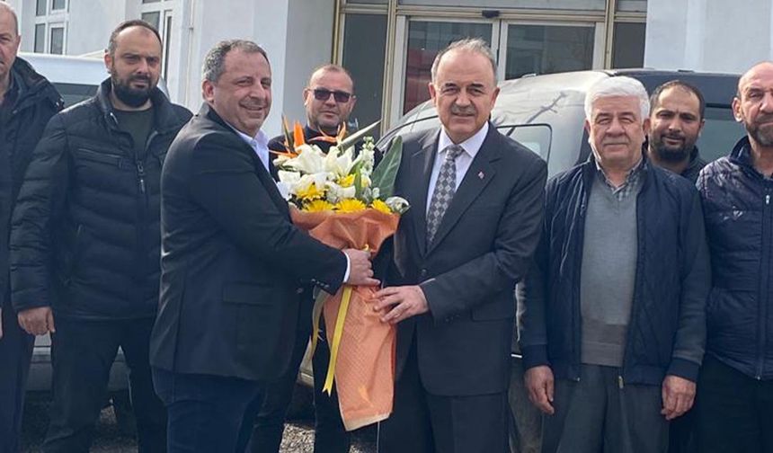 Vali Erol’dan Kamyoncular Kooperatifi’ne Teşekkür