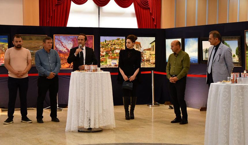 Altınova Uluslararası İpekyolu Resim Sergisi Açıldı