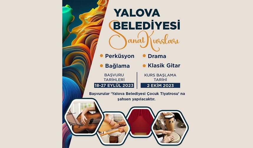 Sanat Kursları Kayıtları Başladı