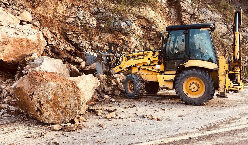 Yalova-Armutlu Yolunda Toprak Kayması