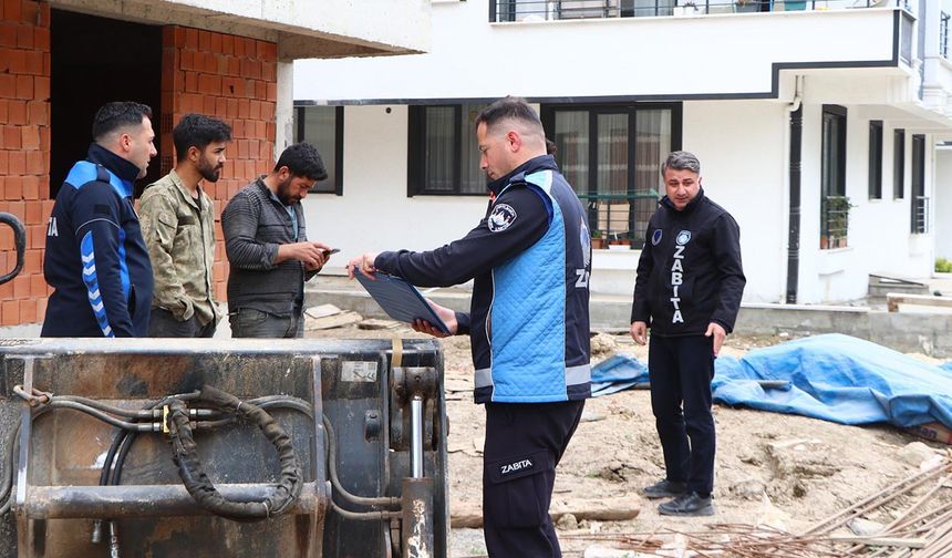 Çiftlikköy’de Zabıtadan İnşaatlara Yakın Takip