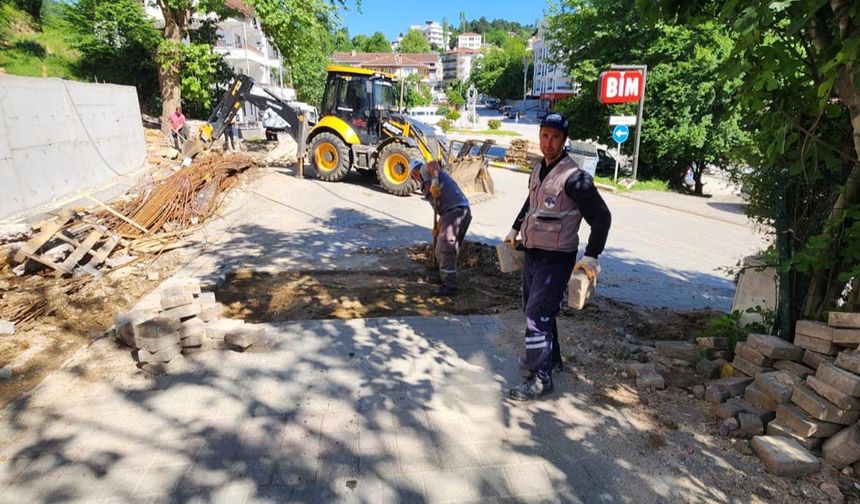 Termal’de Bozulan Parke Yolları Onarılıyor!