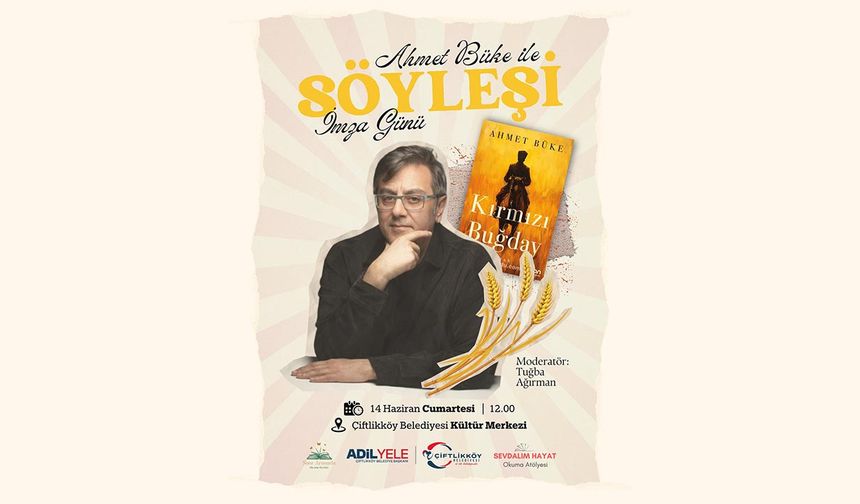 Yazar Ahmet Büke, Çiftlikköylü Edebiyatseverlerle Buluşuyor