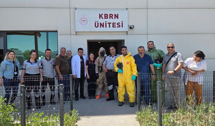 Yalova Eğitim ve Araştırma Hastanesi’nde KBRN Tatbikatı Gerçekleştirildi