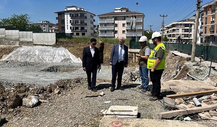Müdür Yılmaz Okul İnşaatını İnceledi