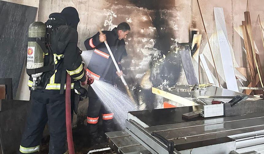 Tokmak Köyü’nde Atölye Yangını