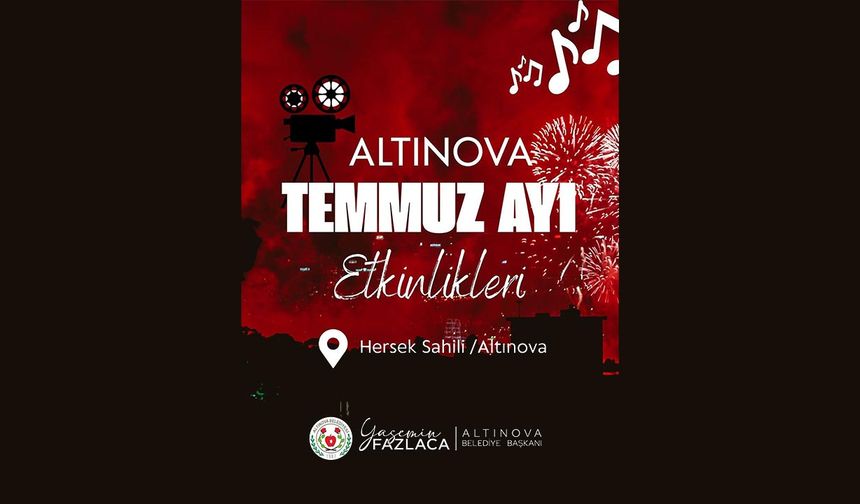 Altınova Sahili Temmuz’da Şenleniyor