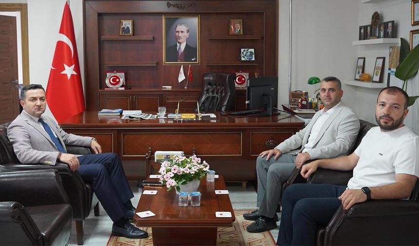 Başkan Tavşan’dan İl Tarım Müdürü İlmeç’e Hayırlı Olsun Ziyareti