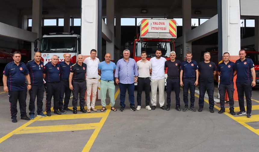 Başkan Gürel'den Orman Yangınlarıyla Mücadele Eden İtfaiyecilere Teşekkür