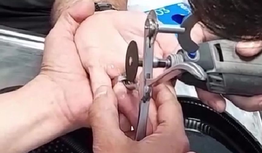 Vatandaşı Yüzük Kabusundan İtfaiye Kurtardı