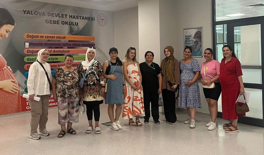 Yalova’da Gebe Okulu’nda 1. Tur Eğitim Tamamlandı