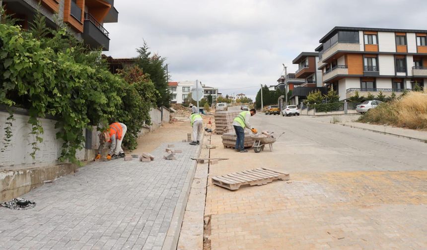 Kazım Karabekir Mahallesi Ege Sokak Parke Kaldırıma Kavuşuyor