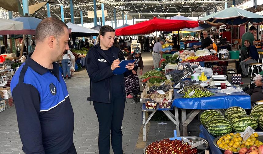 Çiftlikköy Zabıtasından Pazaryerinde Düzenli Denetim