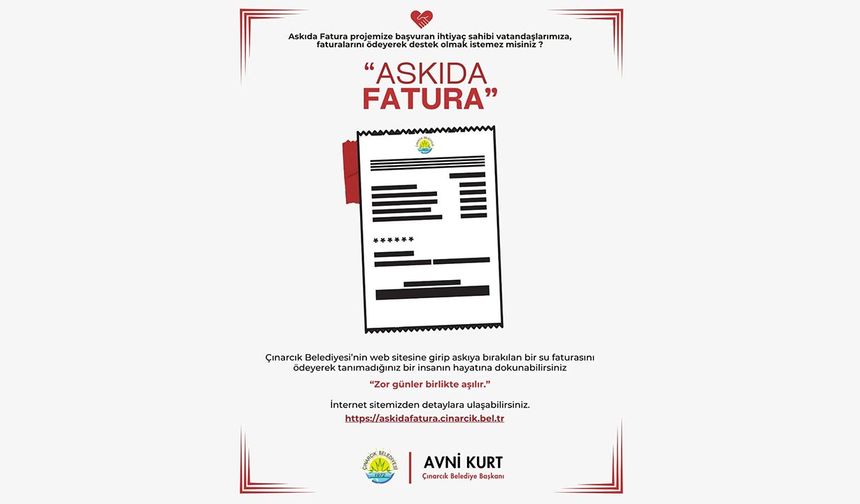 Çınarcık’ta Askıda İyilik