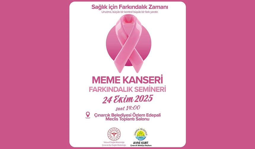Çınarcık Belediyesi’nden “Meme Kanseri Farkındalık Semineri”