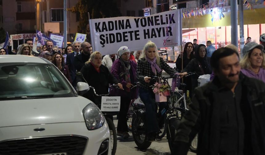 Çiftlikköy’de 25 Kasım’da Şiddete Karşı Pedallar Çevrildi