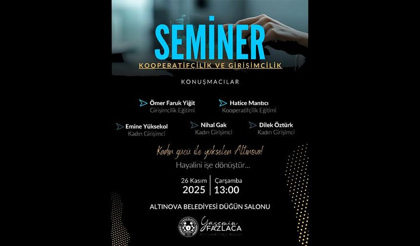 Altınova’da Kadın Girişimciliğine Büyük Destek