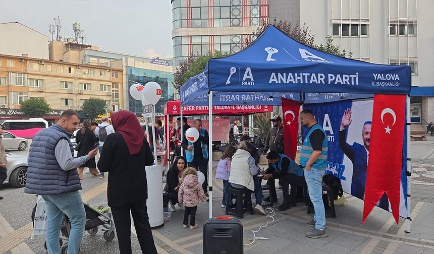 Anahtar Parti Yalova’da Üye Çalışmalarına Büyük İlgi