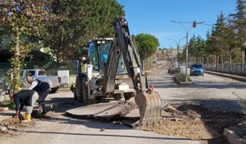 Çiftlikköy Belediyesi Gençlik Caddesi’nde Asfalt Çalışması Başlattı